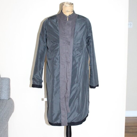 Gudrun Sjoden Black Felted Wool Embroidered Button Up "Berlin" Coat Women's S - Picture 12 of 16